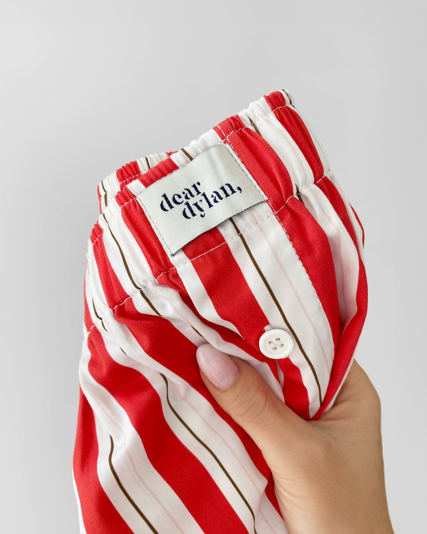 Dear Dylan | Boxer Short - Cherry Stripe