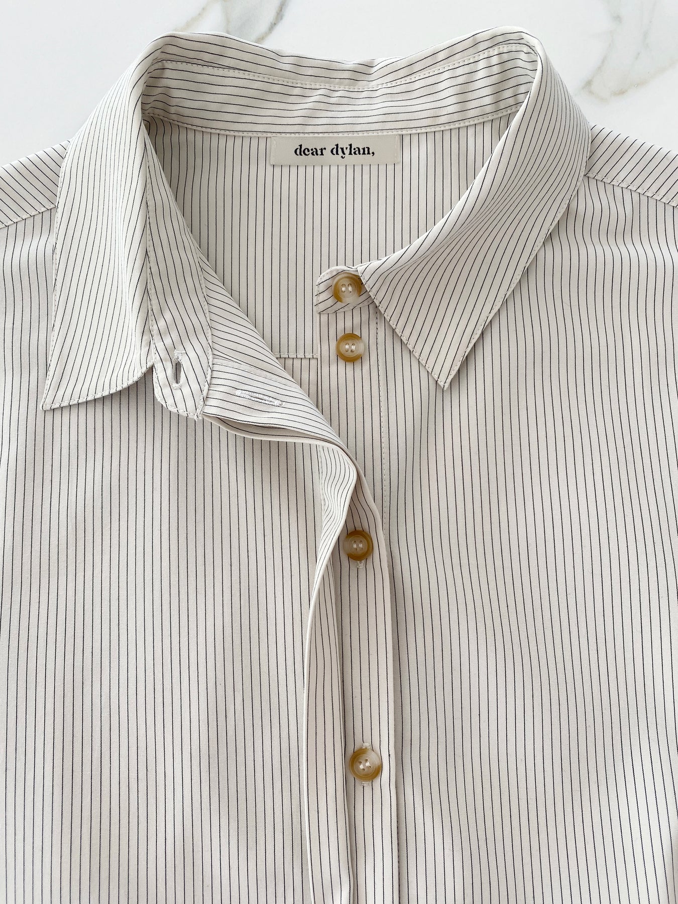 Dear Dylan | Shirt - Chai Stripe