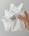 Dear Dylan | Organic Babylock Boxer Short - Blanc