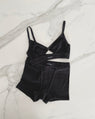 Dear Dylan | Organic Mid Rise Boyfriend Short - Noir