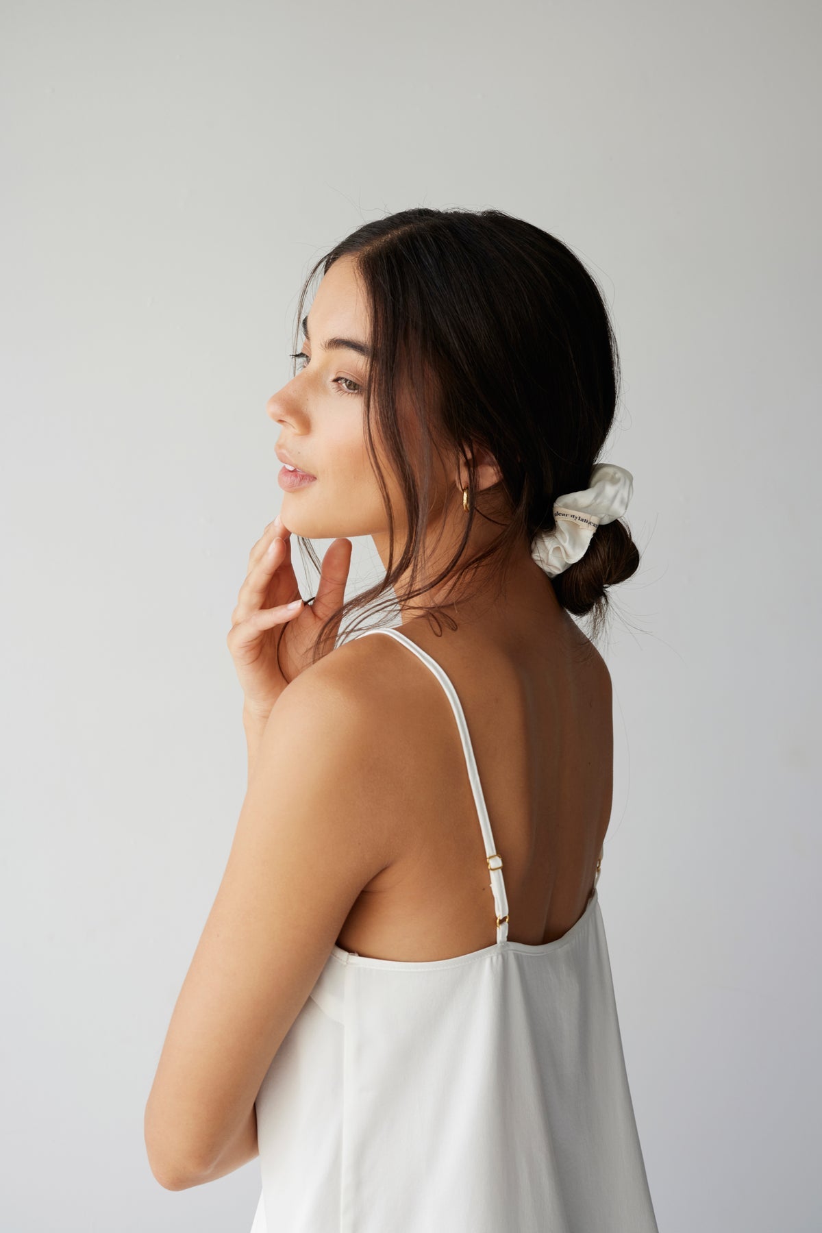 Dear Dylan | Silk Scrunchie - Ivory