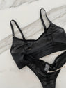 Dear Dylan | Recycled Mesh Thong - Noir