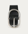 Deadly Ponies | Wide Belt - Black/Silver