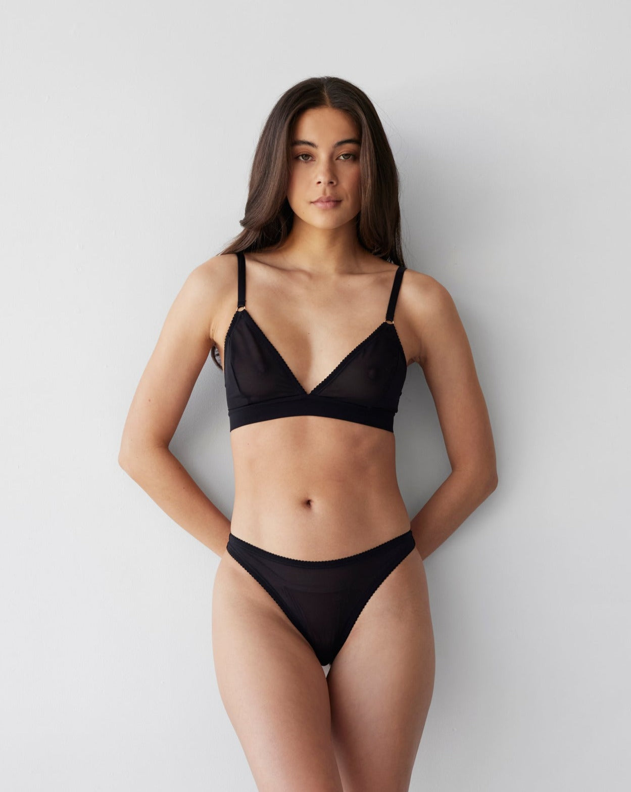 Dear Dylan | Recycled Mesh Bralette - Noir