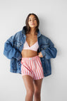 Dear Dylan | Cotton Boxer Short - Cupid Stripe