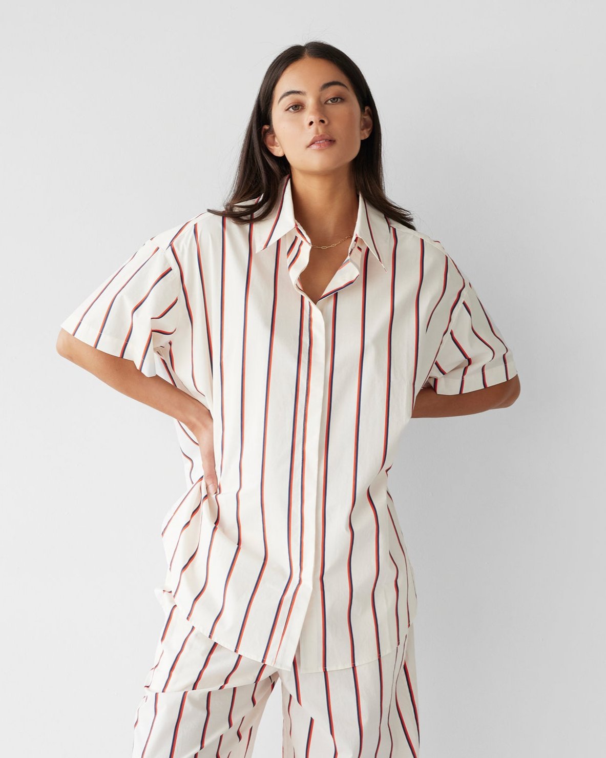 Dear Dylan | Oversized Shirt - Club Stripe