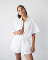 Dear Dylan | Lawn Oversized Shirt - Blanc