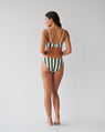 Dear Dylan | Cut Out Swim Bralette - Bistro Stripe