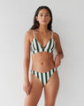 Dear Dylan | Classic Swim Bralette - Bistro Stripe