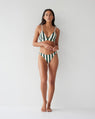 Dear Dylan | Classic Swim Bralette - Bistro Stripe