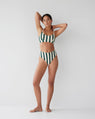 Dear Dylan | High Rise Swim Brief - Bistro Stripe