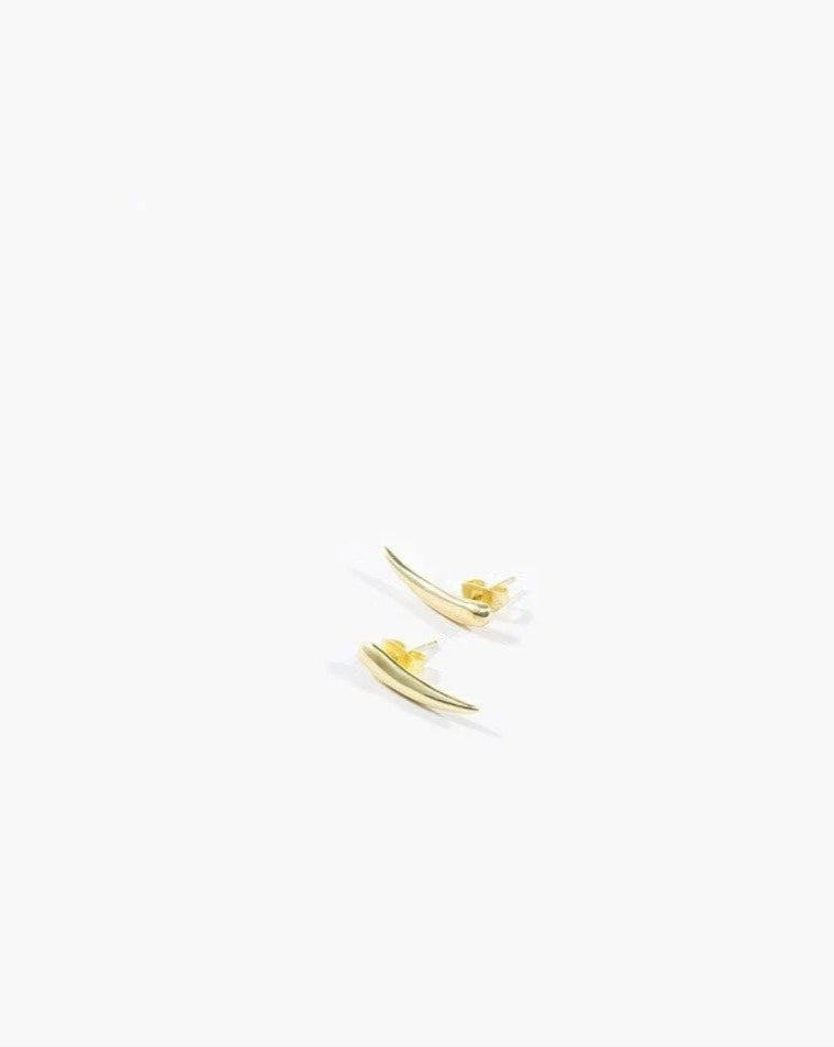 Adorn | Golden Drop Earring - High Polish