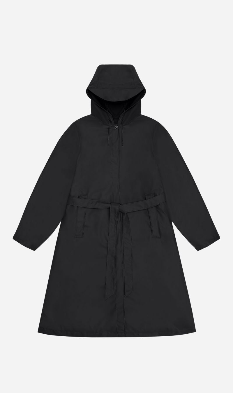 Rains | A Line Longer Jacket - Black