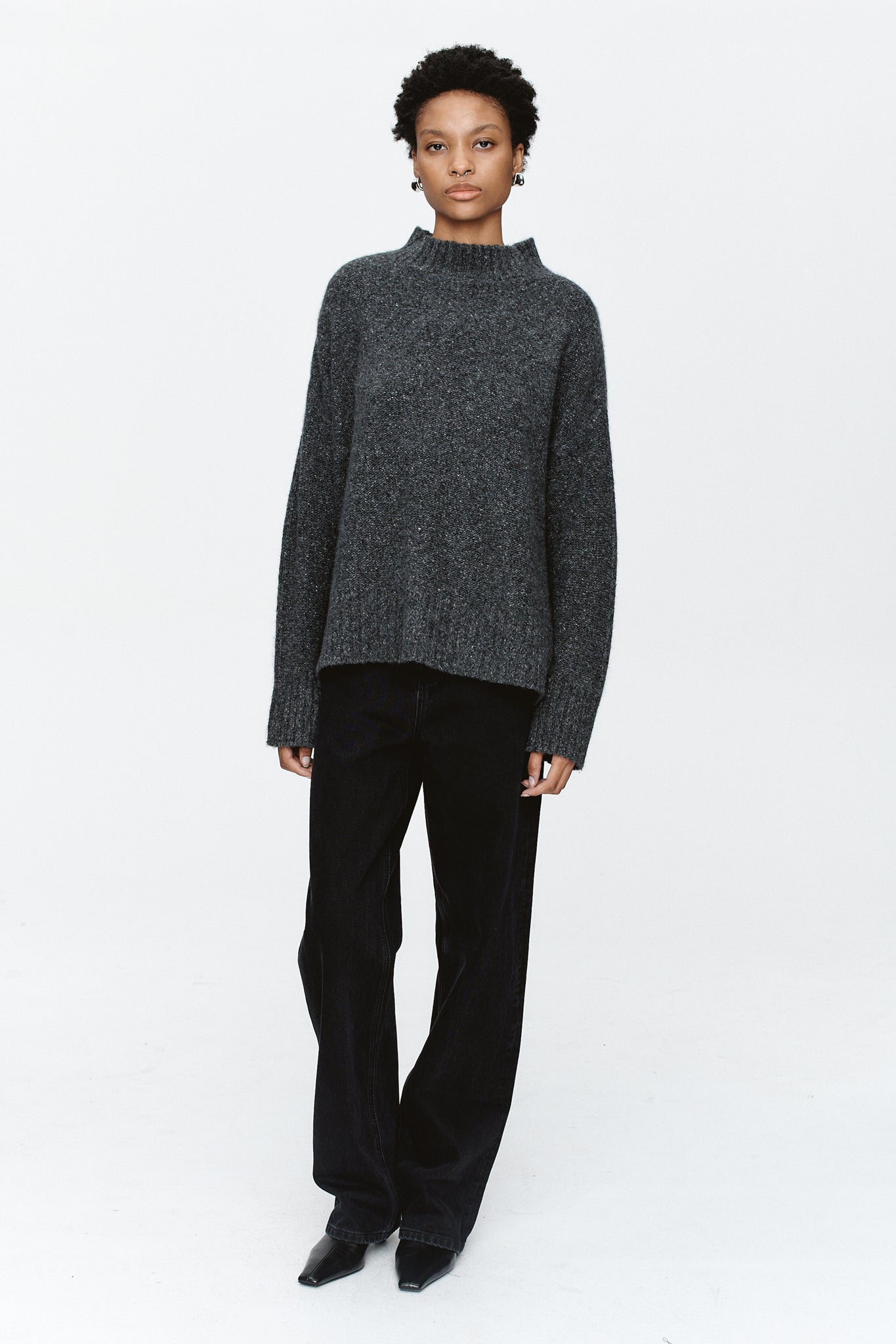 Marle | Eliza Jumper - Charcoal