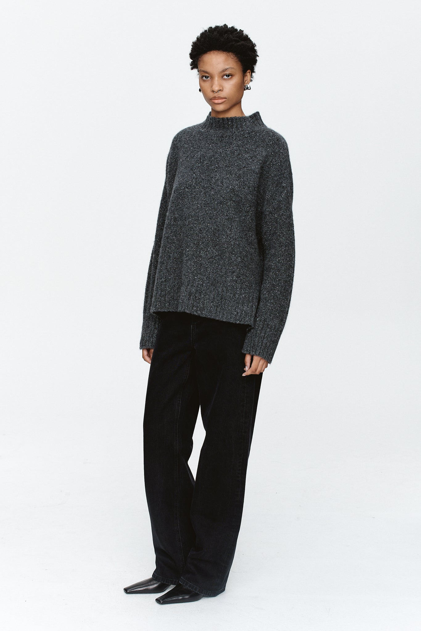 Marle | Eliza Jumper - Charcoal