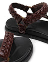 La Tribe | Elke Braided Sandal - Black Cherry