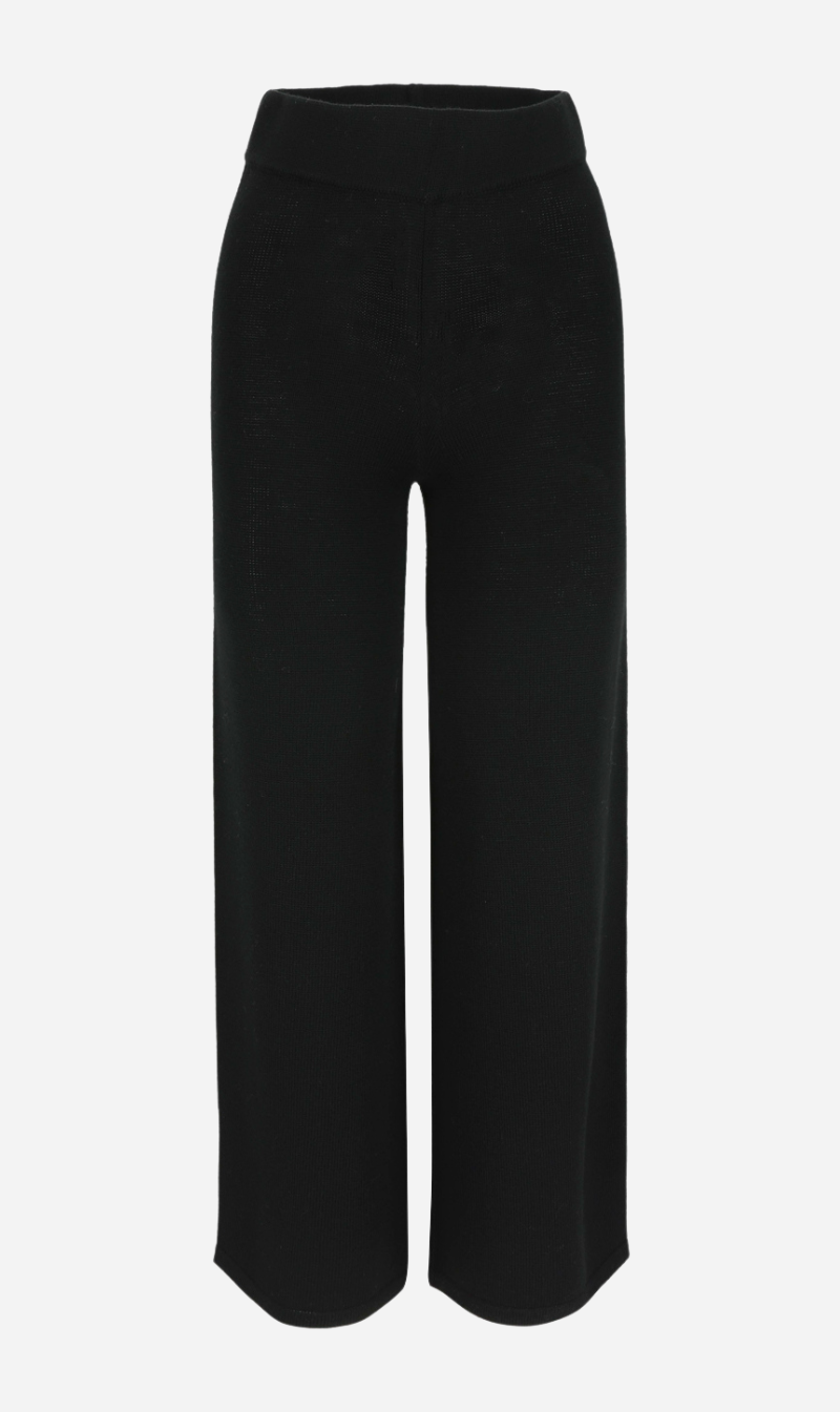 Mr Mittens | Wide Leg Pants - Black