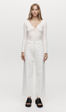 Marle | Wide Leg Jean - Ivory