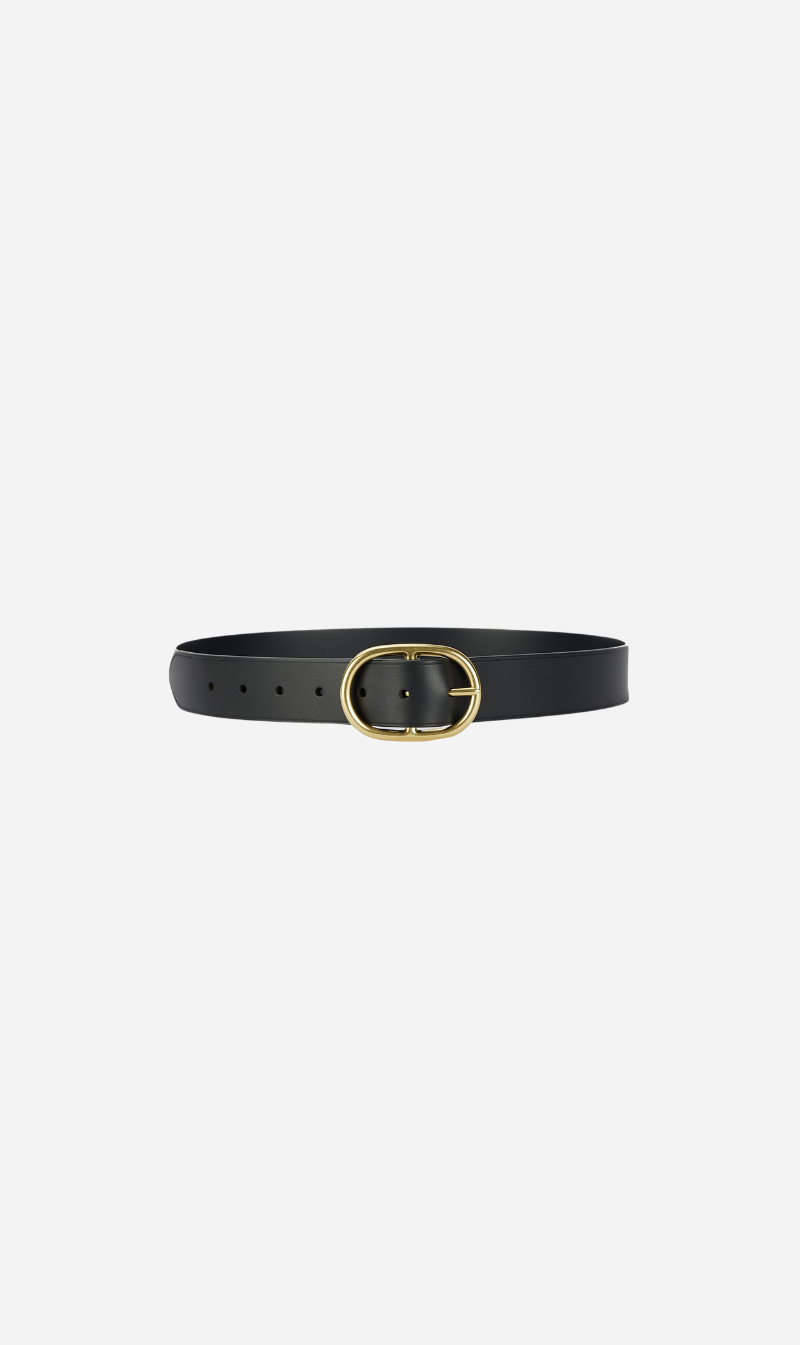 Deadly Ponies | Wide Belt - Black/Brass