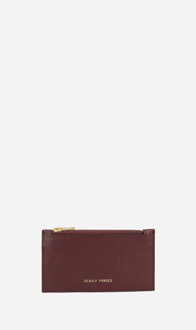 Deadly Ponies | Card Holder - Claret