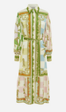 ALEMAIS | Checkmate Silk Shirtdress - Print