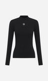 Camilla and Marc | Nora Rib Long Sleeve Top - Black