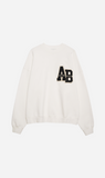 Anine Bing | Miles Oversized Sweatshirt Letterman - Off White