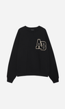 Anine Bing | Miles Oversized Sweatshirt Letterman - Black