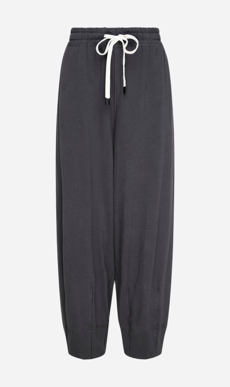 Bassike | Voluminous Jersey Pant - Washed Navy