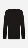 REBE | Ruched LS Tee - Black