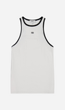 REBE | Cotton Vest - White/Black