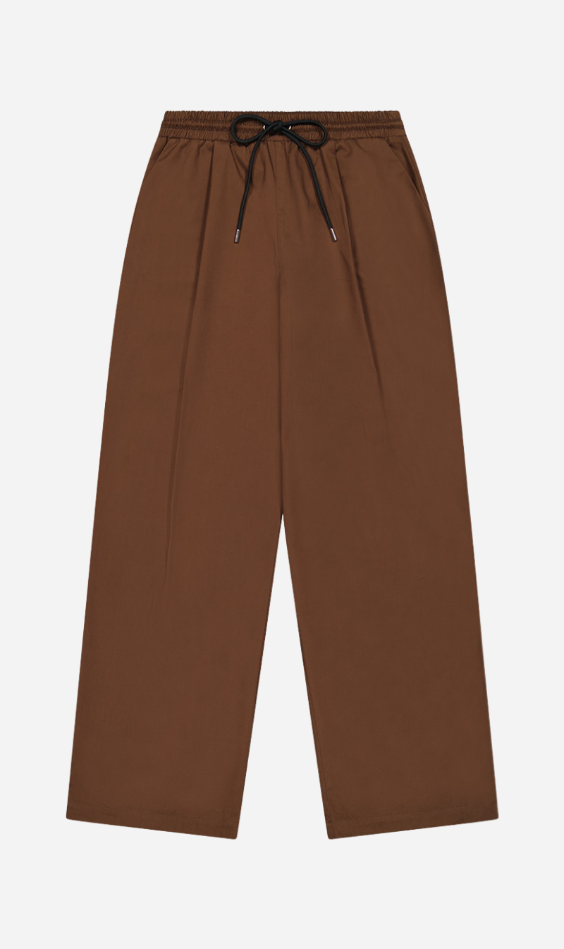 REBE | Relaxed Drawstring Trouser - Carob