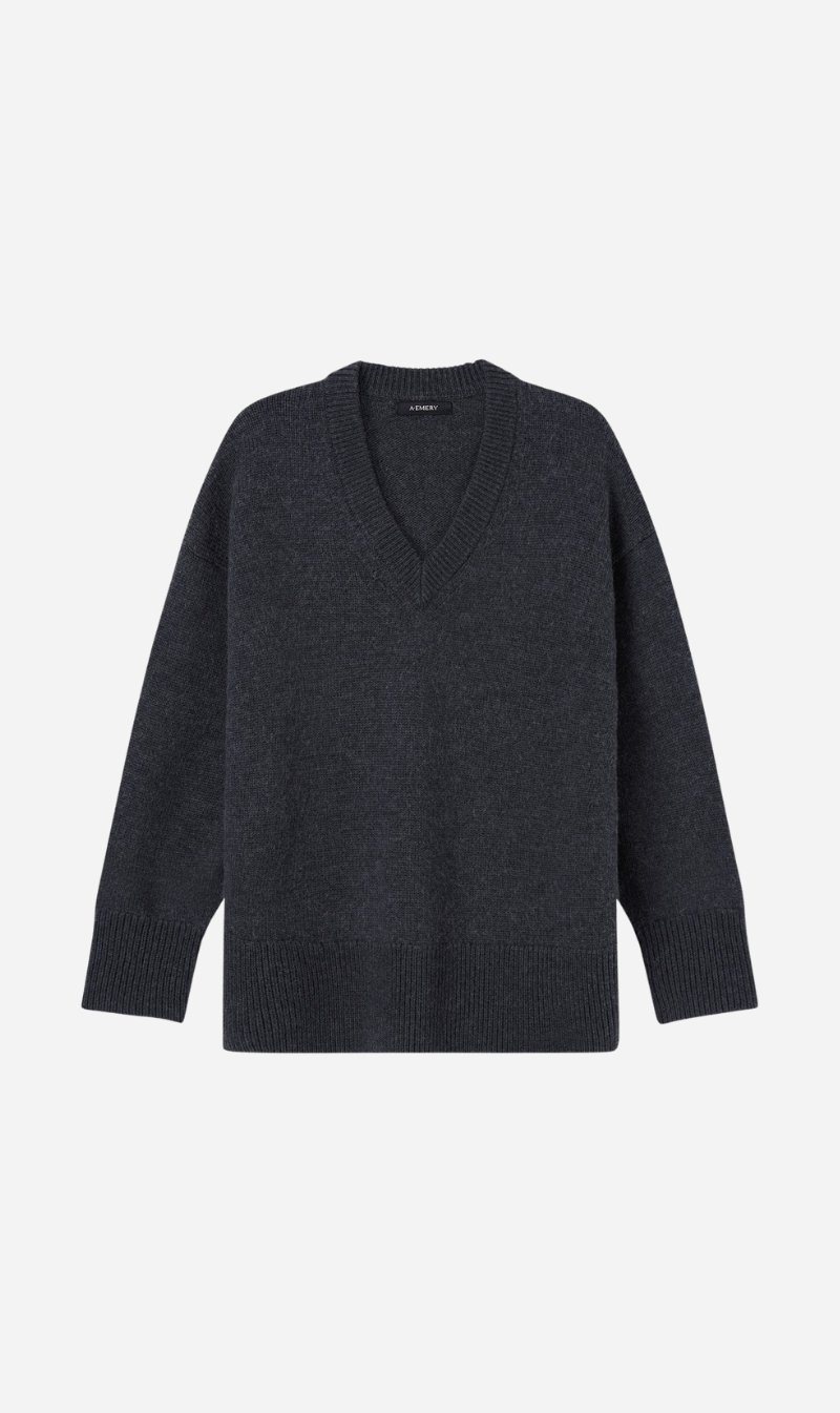 A.Emery | The Lewis Knit - Charcoal Melange