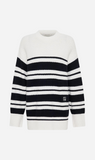 Camilla and Marc | Atticus Sweater - White & Navy Stripe