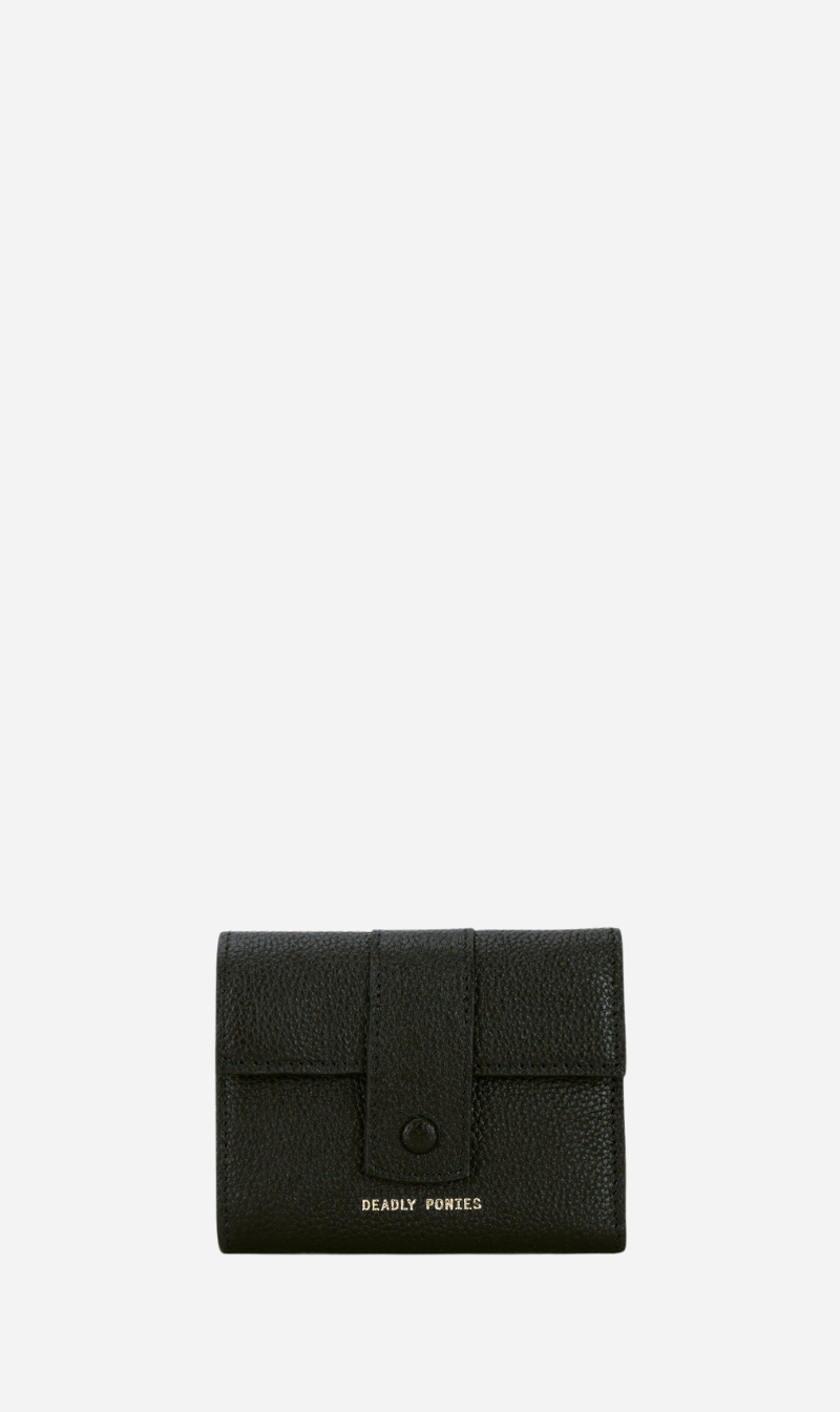 Deadly Ponies | Snap Wallet - Black