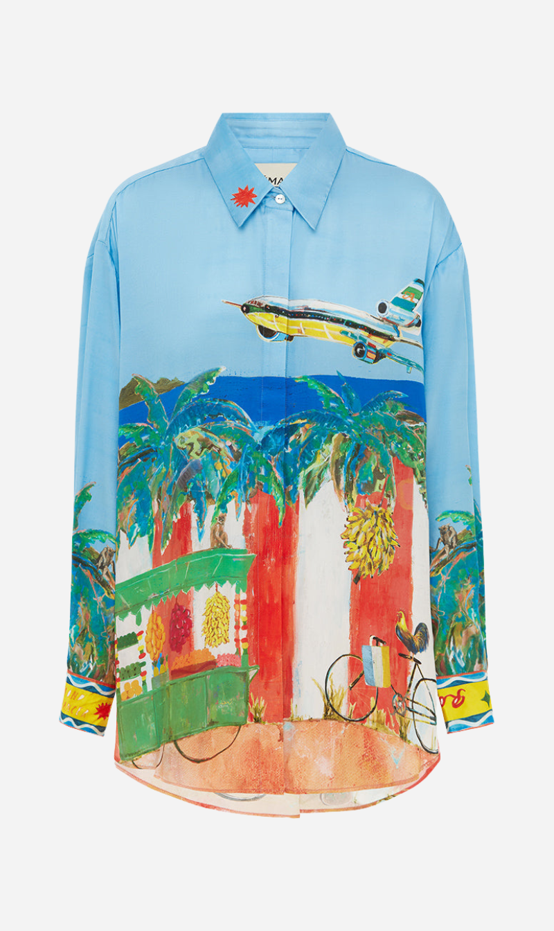 Alemais | All Aboard Silk Shirt