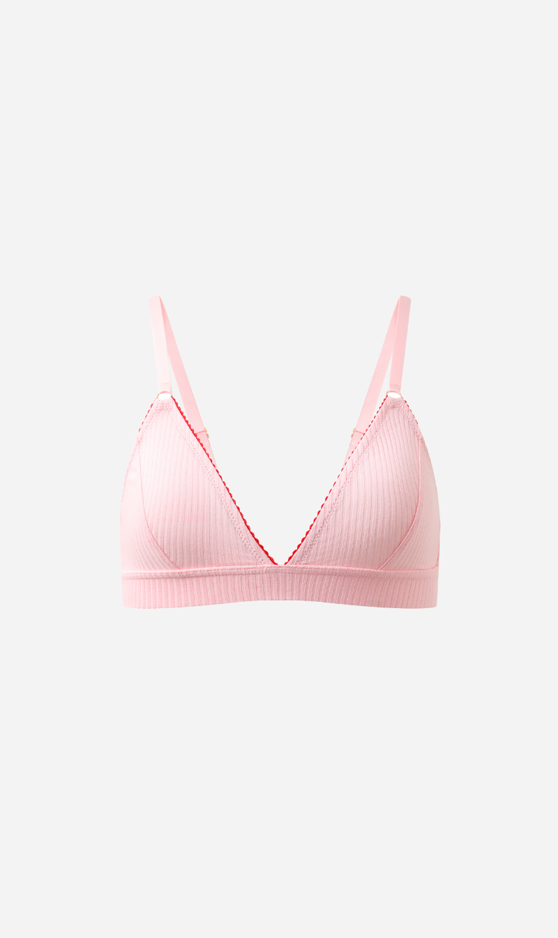 Dear Dylan | Organic Rib Bralette - Cupid