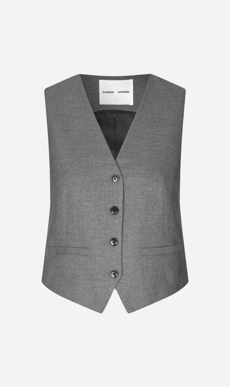 Samsoe Samsoe | Saramona Vest - Grey Mel.