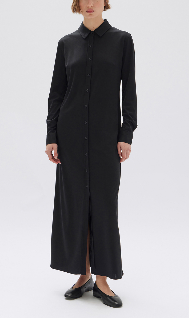 Assembly Label | Mallory Knit Midi Dress - Black