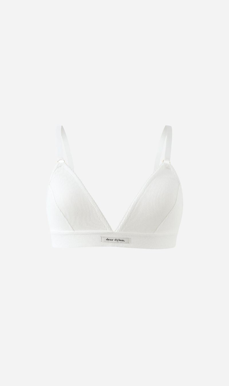 Dear Dylan | Organic Bralette - Blanc