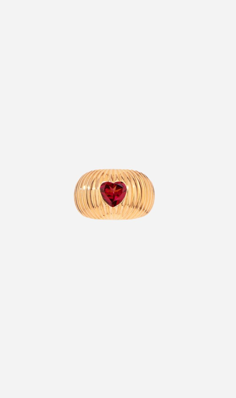 Tityaravy | Prema Ring - Garnet