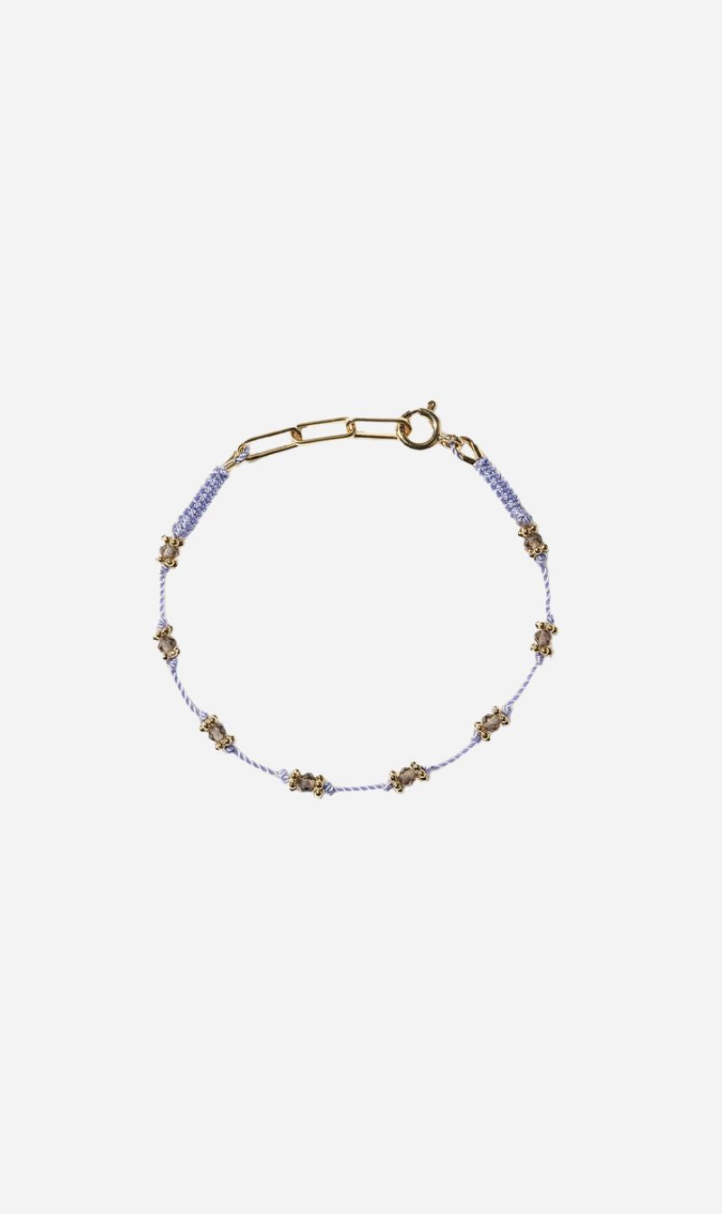 Tityaravy | Lotus Bracelet - Lilac / Quartz Fume