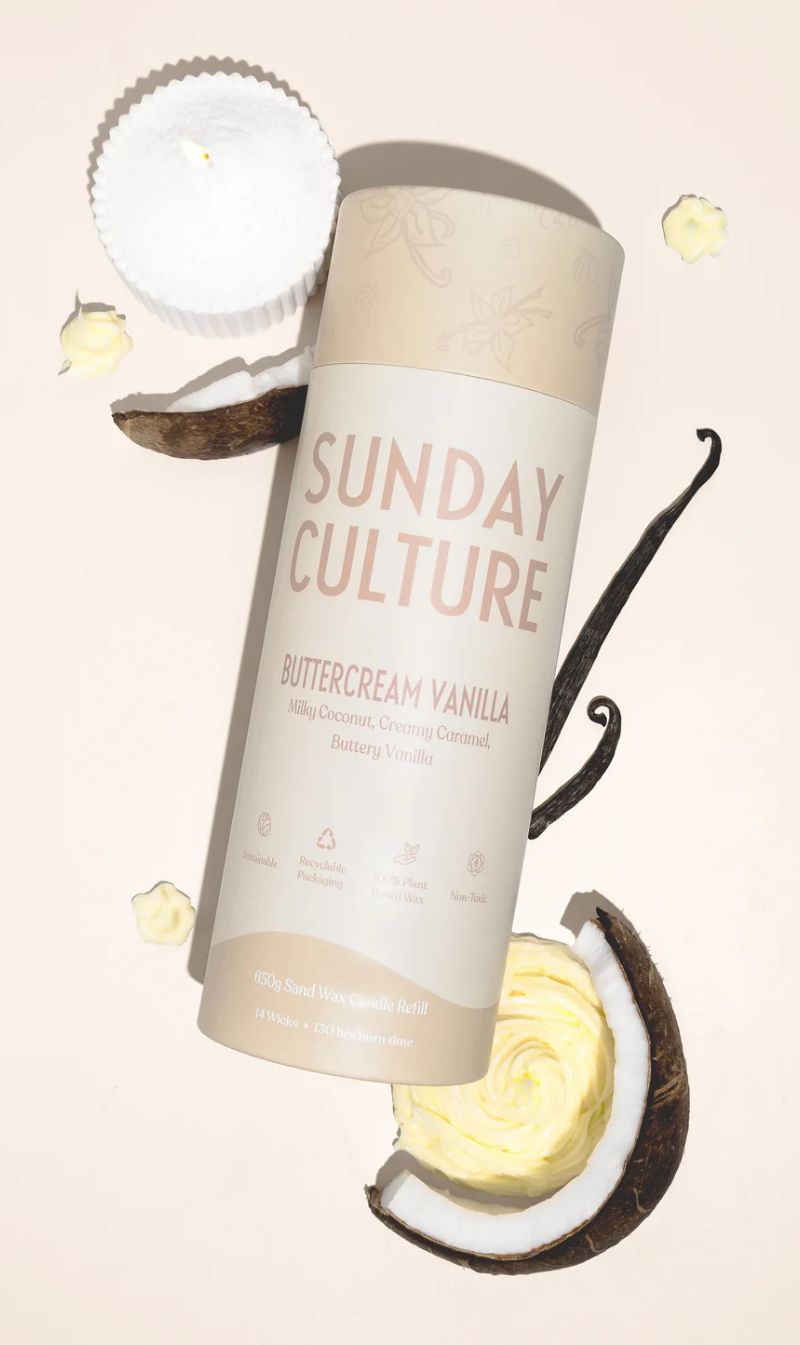 Sunday Culture | Buttercream Vanilla Candle - Refill