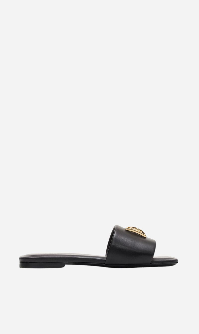 Anine Bing | Ria Slides Gold Hardware - Black