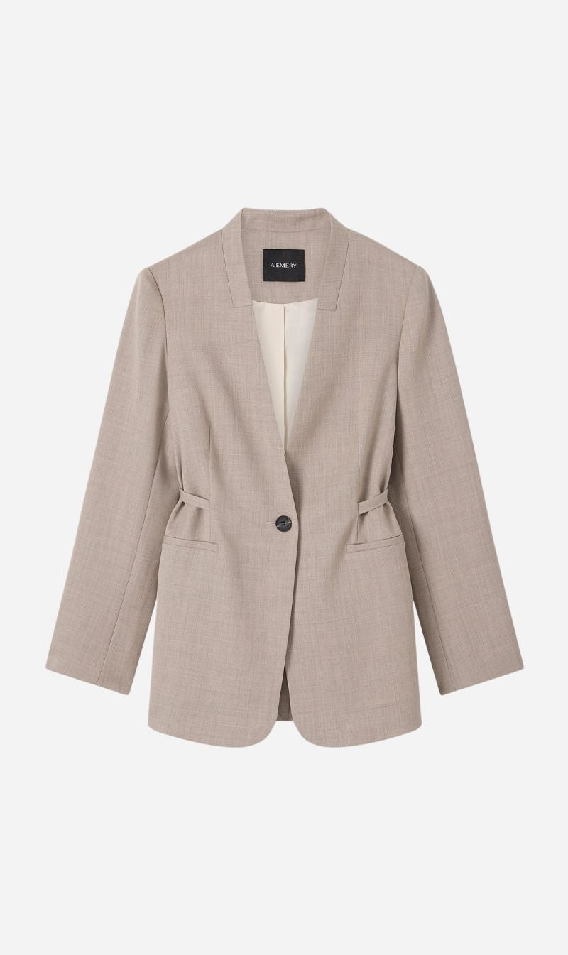 A.Emery | The Clifton Blazer - Almond Melange