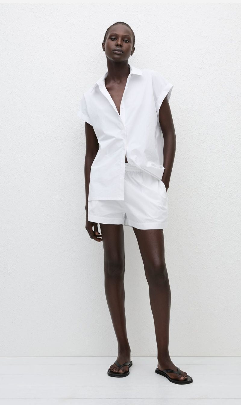 Matteau | Relaxed Sleeveless Shirt - White