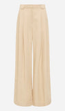 St Agni | Wide Leg Pleat Pants - Dune