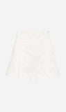 St Agni | Cotton Paperbag Waist Shorts - Off White