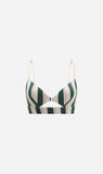 Dear Dylan | Cut Out Swim Bralette - Bistro Stripe