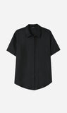 Dear Dylan | Silk Twill Shirt - Noir